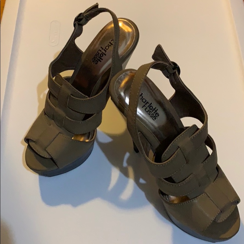 Tan Charlotte Russe Heels. Size 6